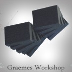 9 x ZA Abrasive Sanding Blocks, Industrial Quality, #60, #100, #150.. 3 of each